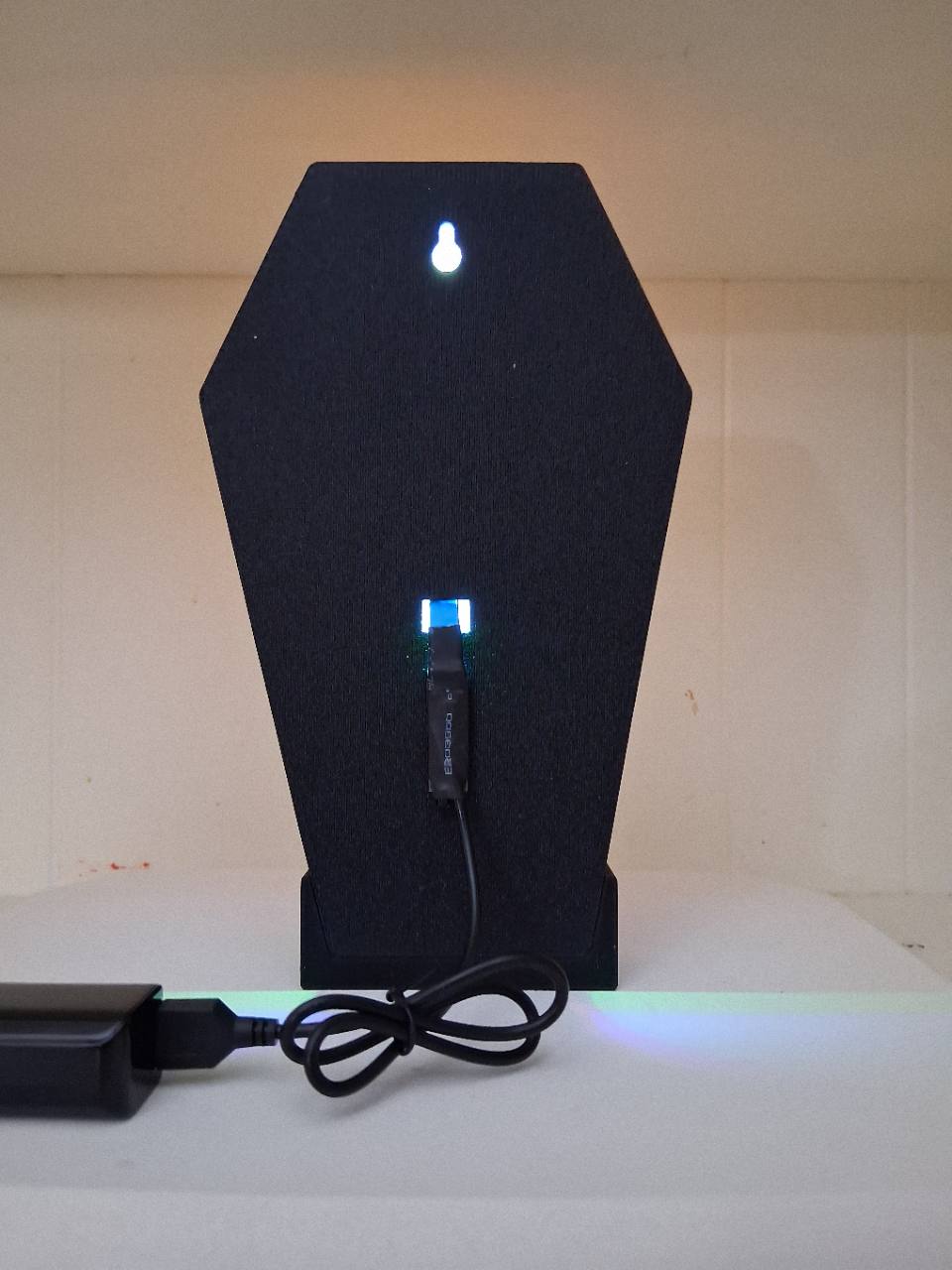 Cat Coffin LED light box – custom 3D printed – Lit Layer Creations